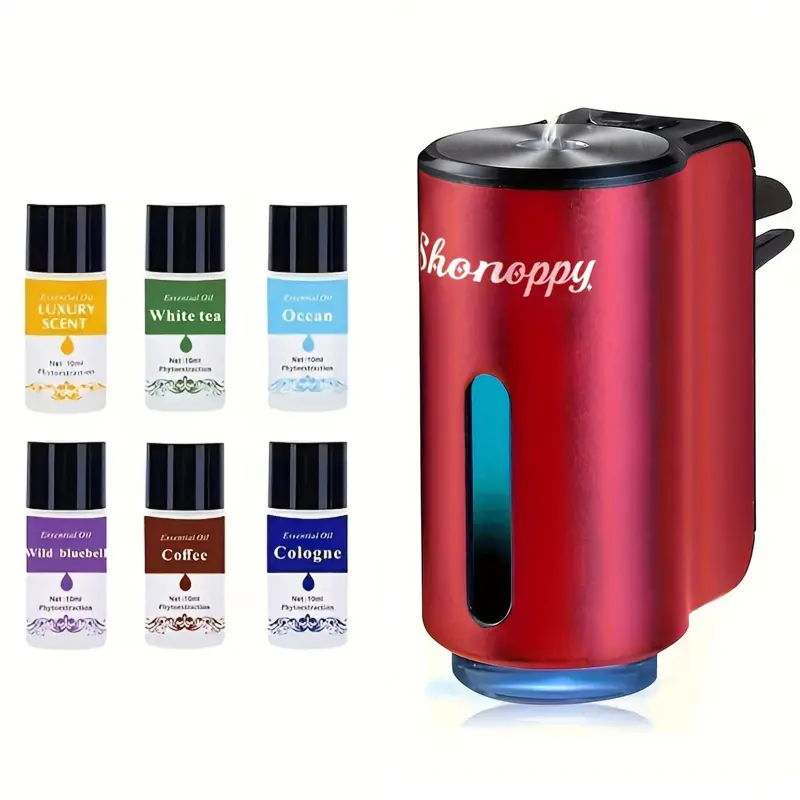 Smart Car Aroma Diffuser - 3/6/10 Bottles Perfume Fragrance Air Freshener Diffuser for Car Accessories