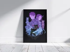 [Sale Off Up To 50%] [Unframe] Tanjiro vs Nezuko Demon Slayer Anime Poster Print, Minimalist Movie Poster, Retro Vintage Art Print, Wall Art, Home Decor