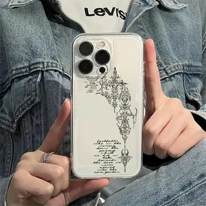 Creative Pattern Transparent Phone Case for iPhone 17/17 Pro/17 Pro Max/17 Air/16/16 Pro/16 Pro Max/16 Plus/11/11 Pro/11 Pro Max