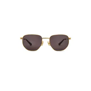 Bottega Veneta Split Sunglasses in Gold & Grey