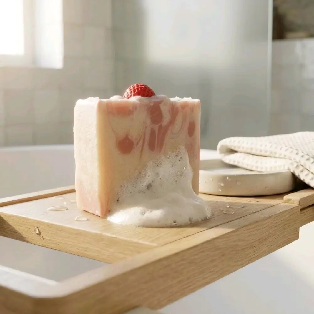 Strawberries & Cream Goat Milk Soap