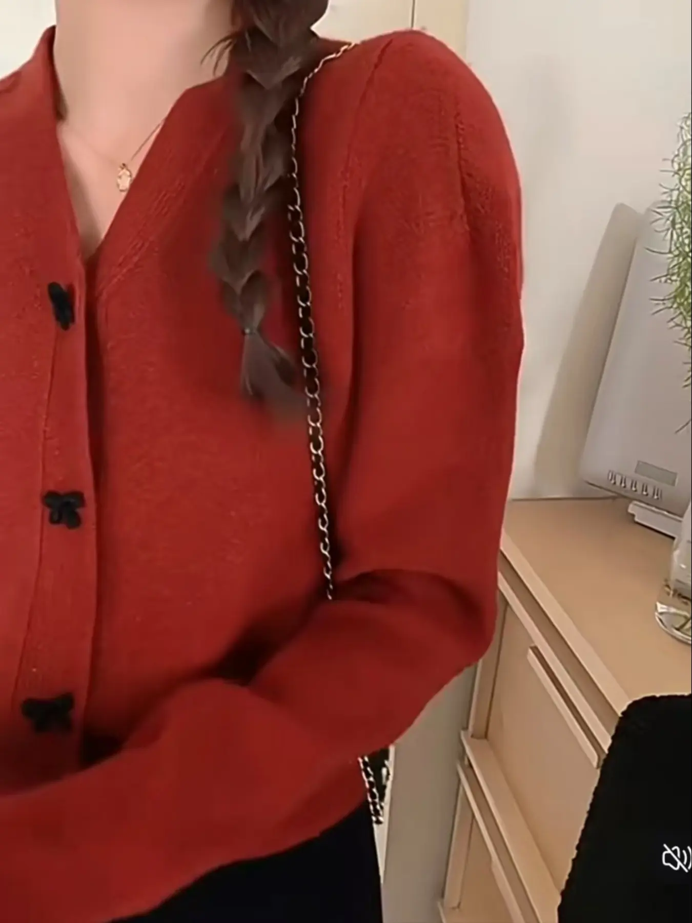Women's V-Neck Fur Knit Cardigan, Stylish Faux Fur Sweater for Women, Perfect for Casual Wear & Daily