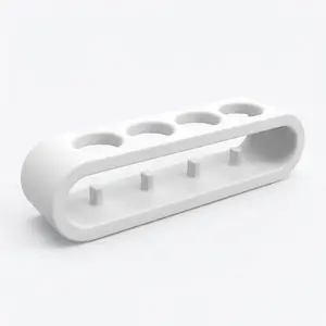 🪥1PC 3D Printed Electric Toothbrush Holder | Bathroom Organizer | Vanity Countertop | 4-Hole Compact | For Organization Enthusiasts | Durable Easy Clean | For Busy Adults & Decor Lovers