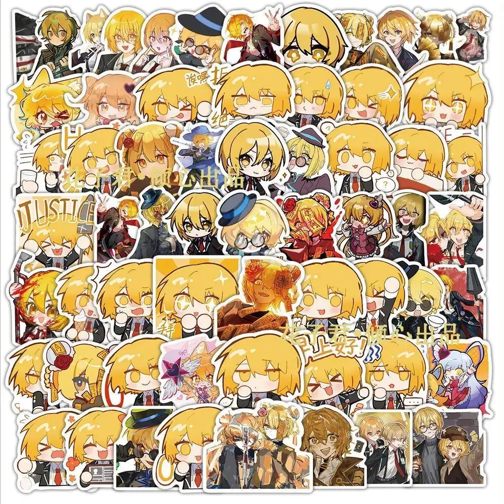 60Pcs Game Limbus Company don quixote Q-version Stickers Decoration Laptop Phone Suitcase Notebook Label Stationery Sticker