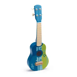 Hape Kid's Wooden Toy Ukulele with 4 Tunable Nylon Strings - Perfect for Toddlers and Young Children
