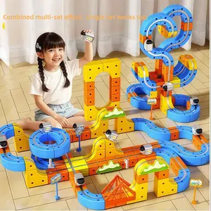 Magnetic Track Toy Set for Kids 3-12 Years, 126 Pieces DIY Assembly, Gravity-Defying Design for Stem Learning, Perfect Gift in Gift Box, Stem Building Blocks, Magnetic Tiles Stacking