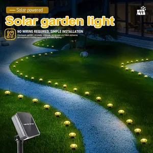 30LED Solar Powered Garden Lights Outdoor Waterproof Pilot Light String - Patio Lawn Trails Camping Birthday Holiday Decor