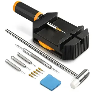 Watch Link Removal Kit, Resizing Tool for Bracelet Adjustment & Replacement, Pin Remover for Sizing Strap, Watch Adjuster, Hammer for Watch Repair, Adjust Band, with User Manual, Punches fathersdaygift