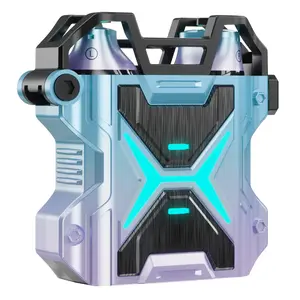 Wireless Gaming Earbuds, Deep Bass in-Ear Monitors Earphones, With HIFI Stereo, 35ms Low Latency, Mic, Bluetooth 5.3, Metal Housings, Noise isolation, Metal Charging Case, Long Endurance, Purple