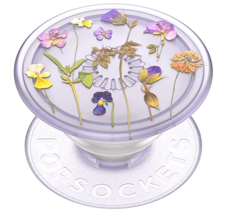 ​​​​PopSockets Phone Grip with Expanding Kickstand, Adhesive Grip, Cute PopSockets - Purple Fields