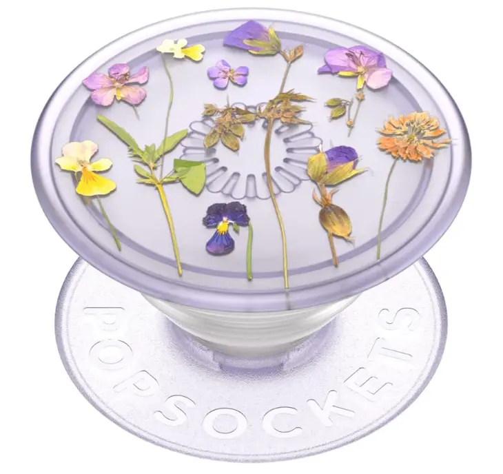 ​​​​PopSockets Phone Grip with Expanding Kickstand, Adhesive Grip, Cute PopSockets - Purple Fields