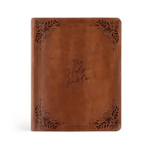 CSB Notetaking Bible – Edinburgh Chocolate Floral (Leather-Like)