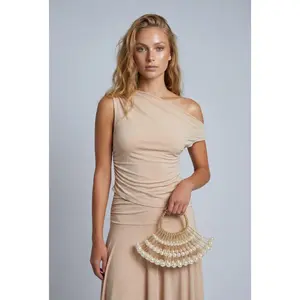 Ruched One Shoulder Top