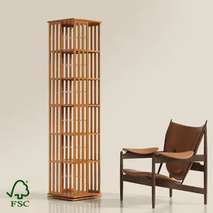 YOWOS 6-Tier All-In-One Rotating Tower | 360° Spinning Organizer for Kitchen, Bathroom, Garage & Living Room | Space-Saving Vertical Rack | Sturdy & Aesthetic Home Reset Essentials