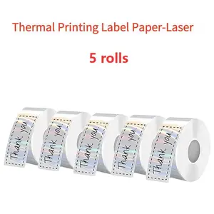 800/480 sheets of 14 * 40mm laser thermal label paper, thermal printing paper, laser thermal label paper, adhesive sticker label paper, used for kitchen/factory/warehouse/thank-you message/price/date/product/barcode/waterproof/gift labels, etc