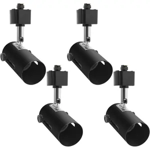 H System Line Voltage Track Lighting Heads Fixture E26 Edison Screw Base Compatible H Type 3-Wire Single Circuit Track Systems for PAR20, R20, PAR30, BR30, BR40, PAR38 Light Bulbs