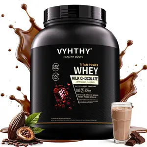 VYHTHY Whey Protein Powder - Chocolate Flavor, 24g Protein, 3.5g BCAAs, Sugar-Free, High-Quality Whey Isolate & Concentrate, Supports Muscle Growth & Recovery - Healthcare Fitness Supplement