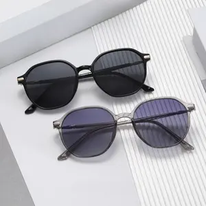 Women's Round Gradient Sunglasses, UV400 Protection Lightweight Fashion Sunglasses, Oversized Face Slimming Trendy Sun Glasses for Women, Perfect for Summer Vibes & Daily Wear summerwins