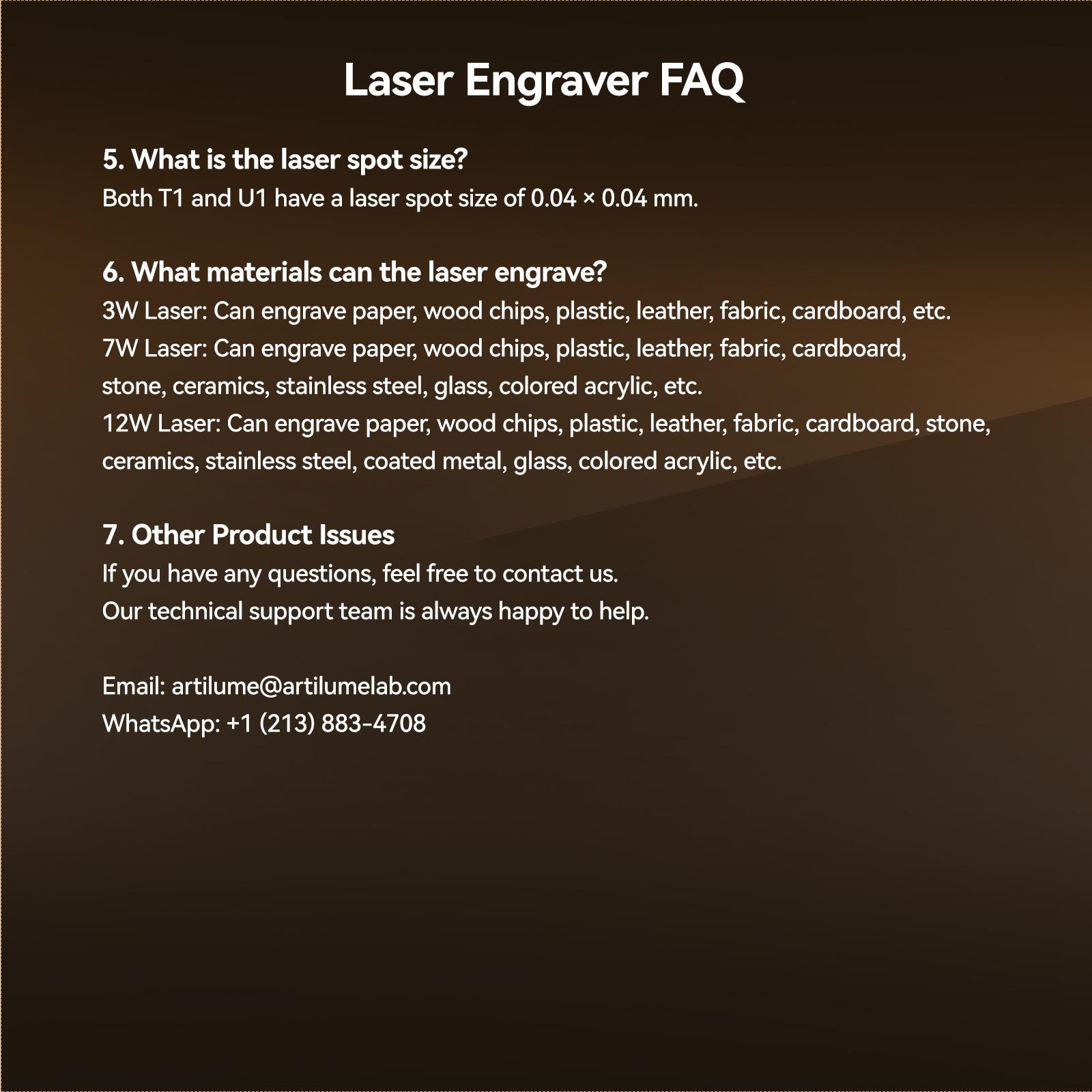 ARTILUME U1 Portable Laser Engraver, High-Precision Compressed Laser, 0.01mm Accuracy, 150×200mm Large Working Area, Supports Offline Engraving, Ideal for Wood, Leather, Fabric, Acrylic – Perfect for DIY Crafts, Personalized Gifts & Small Business