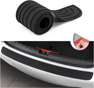 Rear Bumper Protector Guard, Auto Anti-Scratch Collosion Rubber Trunk Door Entry Guards, Non-Slip  Bumper Protection Strip, Fit for  , SUVs,  (35"x2.7", Black)