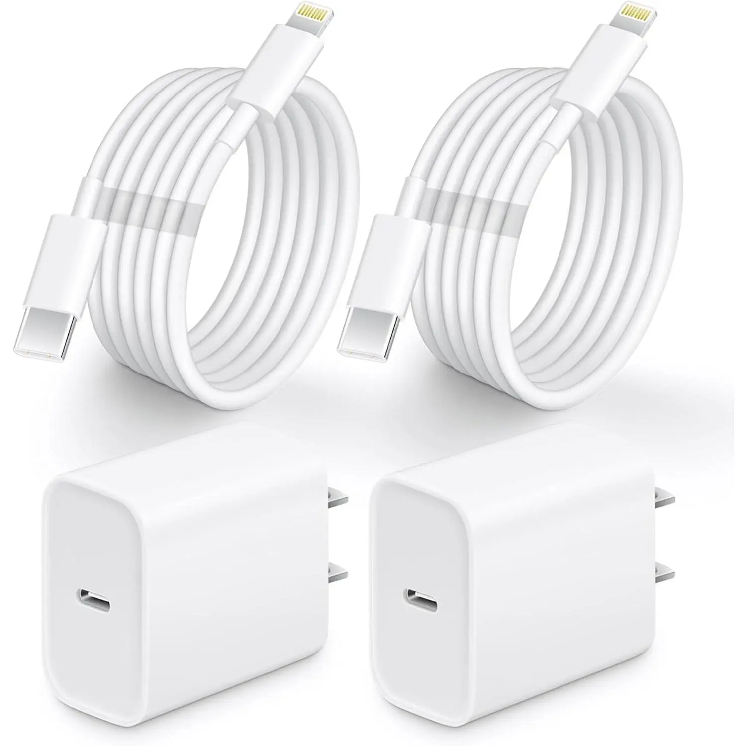 for iPhone 13 14 Fast Charger, 2 Pack 20W PD Charger Fast Charging USB C Charger with 6FT Lightning USB C Cable Compatible with iP12 11 Pro Max Plus,XR,XSMAX Usb Type C Electronic