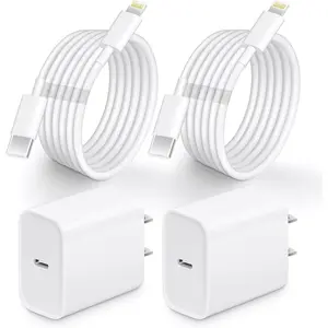 for iPhone 13 14 Fast Charger, 2 Pack 20W PD Charger Fast Charging USB C Charger with 6FT Lightning USB C Cable Compatible with iP12 11 Pro Max Plus,XR,XSMAX Usb Type C Electronic