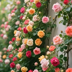 300 Climbing Rose Seeds for Planting – Decorative Garden Vine Flower Seeds for Backyard Trellis, Fence and Pergola Planting, Ornamental Rose Flower Variety for Outdoor Garden Landscapes, Seeds Only Not Live Plants
