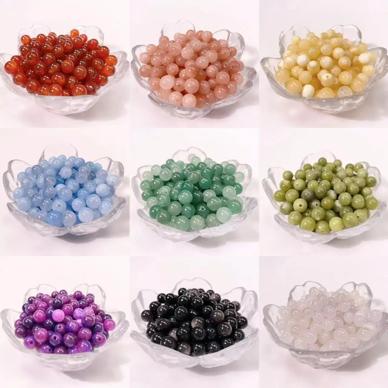 【8MM Size】 Crystal Beads for Jewelry DIY [1 Order = 10 Spoons (Can make 9 bracelets ) ≥200pcs