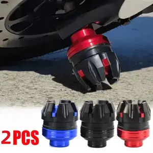 2 Pcs Universal Front Shock Absorber Protector Cups, Frame Anti-Drop Ball, Anti-Shock Guard for Motorcycle Scooter Electric Bike, Motorcycle Clamps Accessories