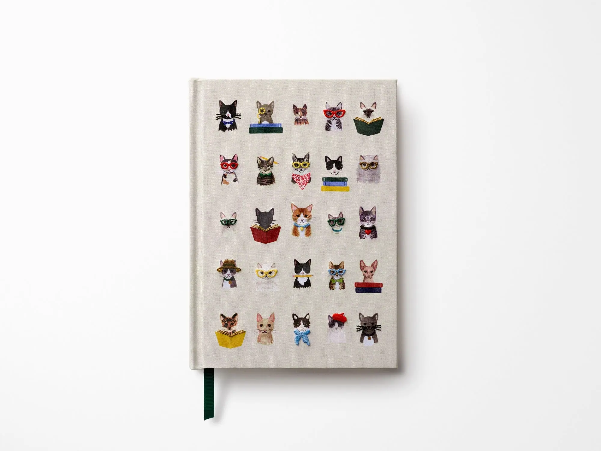 Studious Cats Embroidered Journal