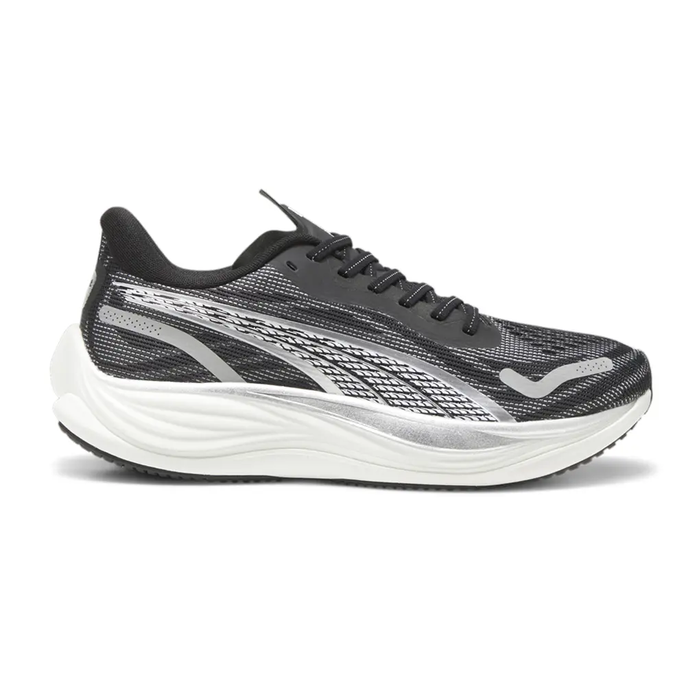 PUMA Mens Velocity Nitro 3 Running Sneakers Shoes - Black, White