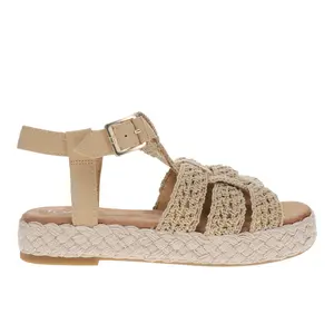 TOMS Womens Jac Platform Fisherman Casual Sandals Casual Low Heel 1-2" - Beige