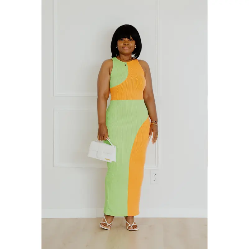 bright green bodycon dress Kim K Neon Green Stripe Transparent Bodycon Dress – A' La' Posh Clothing