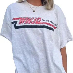 WWJD He Would Love First Christian Graphic T-shirt, "We love, because He first loved us". - 1 John 4:19, Jesus Shirt, Faith Tee, Religious Tee, Crew Neck TShirt, Streetwear Short Sleeve T-shirt, Menswear Womenswear Top