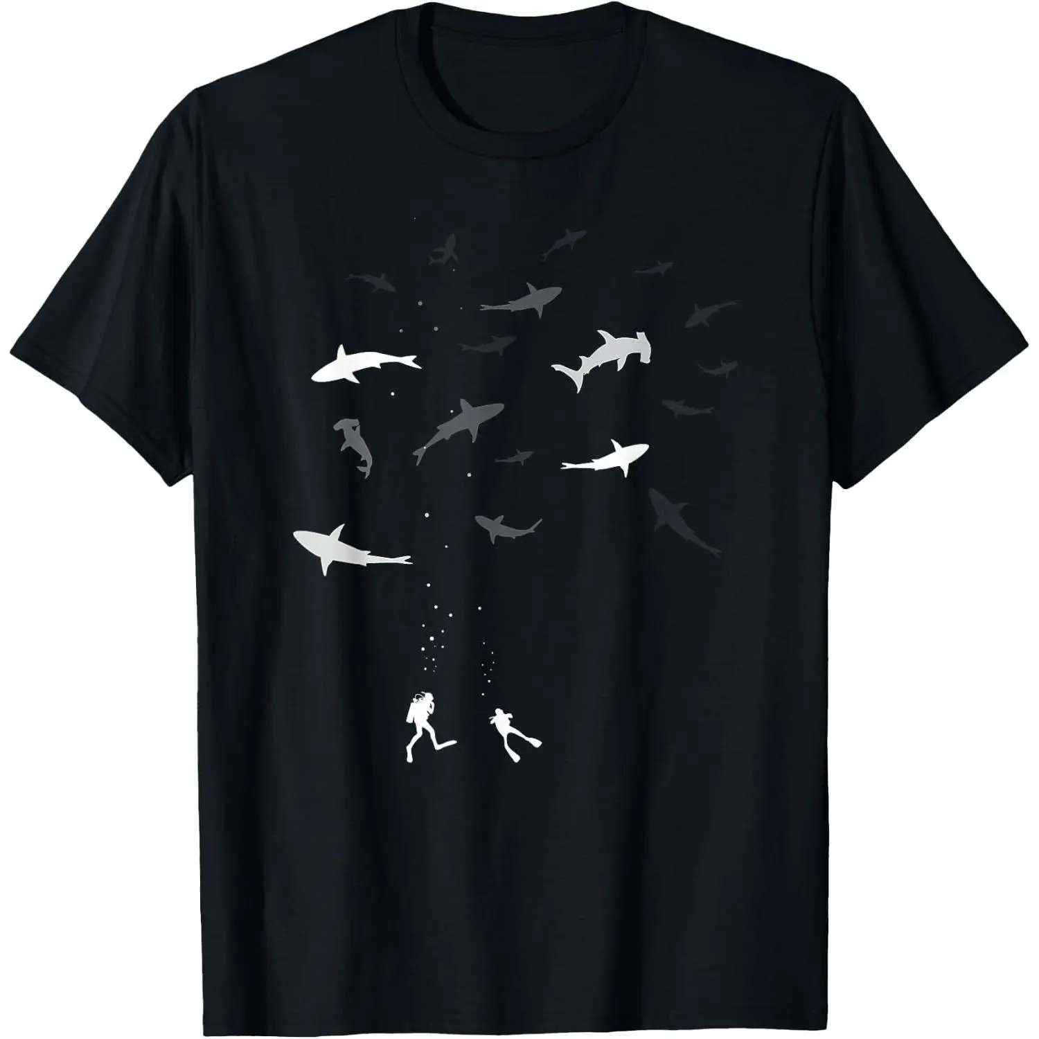 Divers Diving Shark Caribbean Sea Divemaster T-Shirt