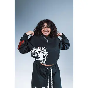 "MOVING IN CHRIST" Hoodie - BLACK