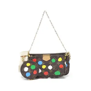 Pre-owned Louis Vuitton Canvas Shoulder Bags Monogram LV X YK Multi Pochette Accessoires Shoulder Bag Limited