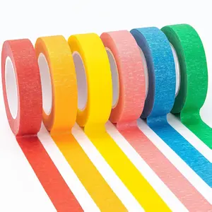 Colored Masking Tape 0.6" x 16 Yard Per Roll, 6 Rolls Rainbow Colors Painting, Painters, Craft Tape, Labeling Tape, Paper Tape for Crafts & DIY Projects