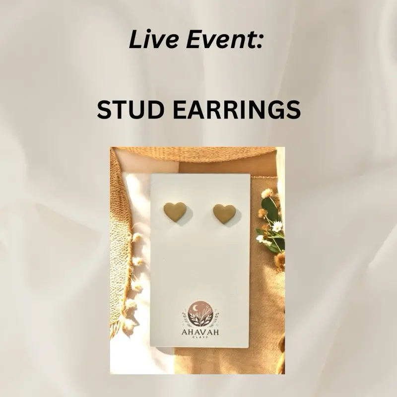 Stud polymer clay earrings