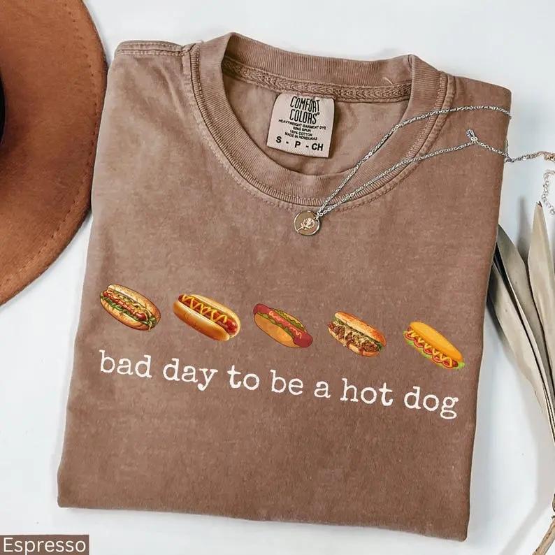 Comfort Colors Hot Dog T-shirt, Bad Day To Be A Hotdog T-shirt, Funny Retro Hotdog, 4th Of July Shirt, Memorial Day Shirt, Labor Day T-shirt – TrendWear USA