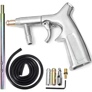 Sand Blaster Gun Kit, Sandblaster Gun for Sandblasting Cabinet Machine Abrasive Blaster with Ceramic Nozzle Siphon Feed