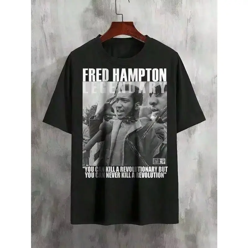 Revolutionary Fred Hampton Tribute Unisex Tee – Civil Rights Inspired Casual T-Shirt For Friendsgraphic Tees Men Shirts Streetwear White Shirt Black Shirt