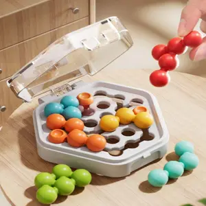 Magic Beads Puzzle Cube, Montessori Travel Toys for Kids Ages 5-10, TeaserFidget Toys for Autism, Portable Logic Game for Focus, Fine Motor Skills STEM Toy