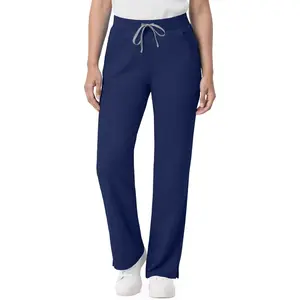 Scrub Pants for Women - Straight Leg Medical Scrub Pants with 6 Pockets - Drawstring Soft Stretch Women Scrub Pant