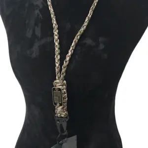 2 Pcs Heavy Duty Paracord Lanyard Necklace