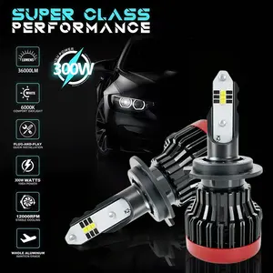 2pcs car LED headlights H1 H3 H4 H7 H11 9005 car lights high and low beam LED car headlights, plug and play, integrated high and low beam, brightness increase, CANBUS compatible，For Off-Road Use Only