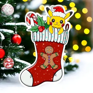 Holographic Pikachu Christmas Sticker