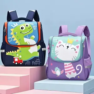 Cartoon Dinosaur Backpack for Little Boys - Cartoon Graphic Backpacks, Kid Safe Schoolbag, Ideal for Kindergarten (2-5 Years Old), Kid Safe Backpacks