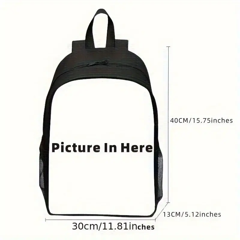 Customizable Dual-Functional Children's Casual Backpack - Everyday Carry, Lightweight, Hand-Washable, Dustproof, Multiple Styles, Personalizable with Photo/Name/Text, 1+ High-Resolution (1000+ Dot) Photo Print for Holiday & Daily Commute