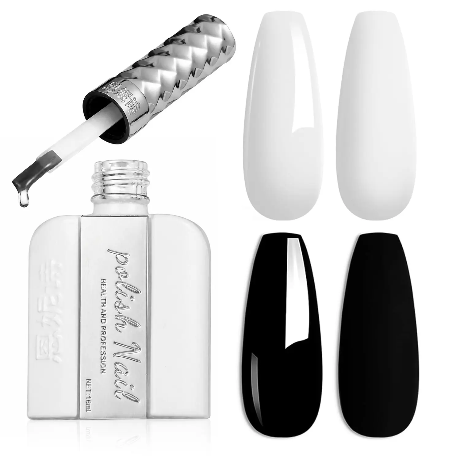 ANNIES 1-Second Self-Leveling White Gel Nail Polish, 16ml Solid White Gel Polish, UV/LED Soak Off Gel Polish for French Tip Nails, DIY Home Manicure & Pedicure, Salon Quality Glossy Finish
